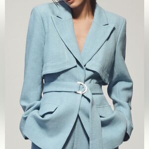 SIGNIFICANT OTHER Lilah Linen Blend Blazer via Anthropologie